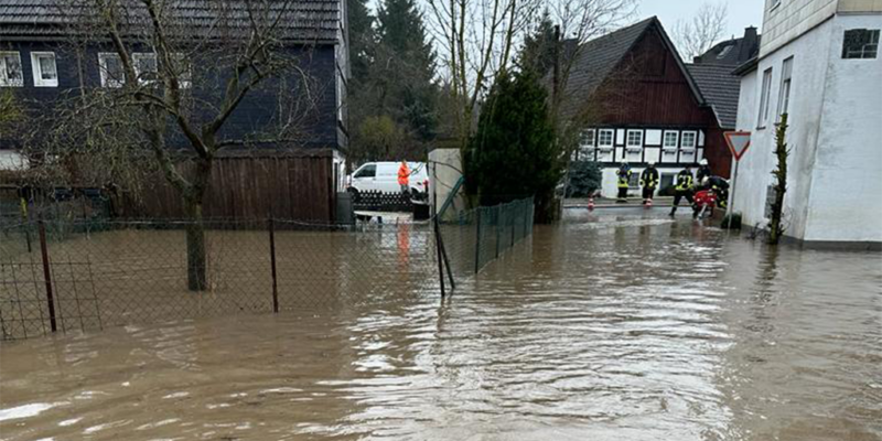 Überflutungen in Medebach